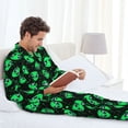 thumbnail image 6 of Goofa Green Monster for 2-piece Loungewear Set Men’s Sleepwear Set Soft PJs Cozy loungewear Comfy Sleep Set Winter Pajamas-Large, 6 of 7