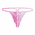thumbnail image 2 of Intimates Men's G-String T-Back Shorts Men Underwear Men Stylish Lace Pattern M, 2 of 5