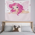 thumbnail image 3 of GZHJMY Tapestry Beautiful Fairy Butterfly Tapestry Wall Hanging Decorative Wall&nbsp;Blanket&nbsp;Bedding Tapestry for Bedroom Living Room Dorm 60"x40" Gift Decor, 3 of 7