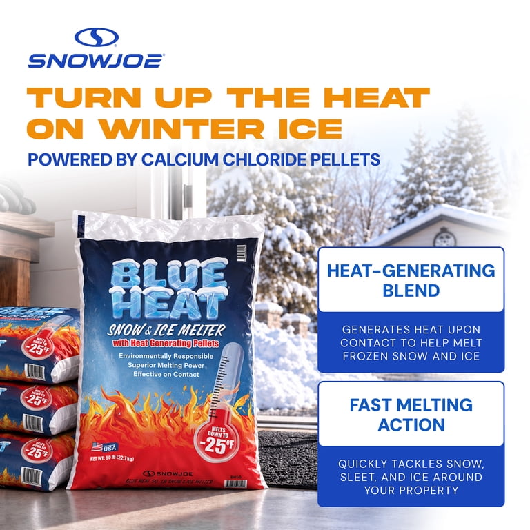 Blue Heat Ice Melt Pellets, 50 lb Bag photo 3