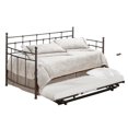 thumbnail image 2 of Hillsdale Furniture Providence Metal Twin Daybed with Trundle, Antique Bronze, 2 of 2