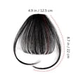 thumbnail image 2 of SHINYPASING Fake Hair Pieces Wavy Bangs Hair Clip High Temperature Fiber for Women Everyday Use 1Pack, 2 of 7