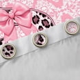 thumbnail image 4 of Homewish Initial S Letter Blackout Curtains Set of 2 (52x84 Each) for Kids, Bohemian Damask Flower Window Curtains, Pink Princess Bowknot Curtains and Drapes, Curtains and Drapes Room Decor, 4 of 6