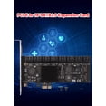 thumbnail image 2 of FLhrweasw Controlador Tarjeta Expansión PCIE 16 Puertos Adaptador PCIe X1 SATA3.0 6Gbps para PC, 2 of 9