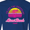 thumbnail image 4 of Inktastic Summer Enjoy the Sunshine Miami Beach Florida in Pink Long Sleeve Youth T-Shirt, 4 of 5