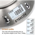 thumbnail image 4 of Etekcity Electronic Kitchen Scales With Stainless Steel Mixing Bowl, Timer And Temperature Sensor, Digital Wet And Dry Food Weighing Scale For Cooking, 4 of 5