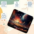 thumbnail image 3 of Galactic Space Square Gaming Mouse Pad, 8.3x9.8 Inch Non-Slip Rubber Bottom Printed Mousepad for Office and Gaming, 3 of 6