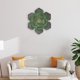 thumbnail image 1 of Decoración de pared de flores de hierro, esculturas artísticas de pared suculentas artificiales para dormitorio, sala de , pasillo, cocina, BLESIY escultura de arte de pared, 1 of 7