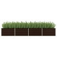 thumbnail image 1 of vidaXL Garden Raised Bed Brown 320x80x45 cm Galvanised Steel, 1 of 4