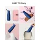 thumbnail image 3 of Mini Travel Umbrella Compact Lightweight Portable Strong Waterproof Folding Umbrella 6 Ribs Reinforced UV Protection Sunscreen Rainproof Men Ladies-Pi, 3 of 4