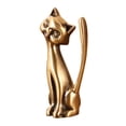 thumbnail image 3 of yotijay Cat Statue Rings Holder Tabletop for Dressing Room New Year Gift Craft Fairs Sit Standing, 3 of 9