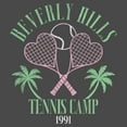 thumbnail image 2 of Women's Lost Gods Beverly Hills Tennis Camp  Graphic Tee Charcoal Small, 2 of 4