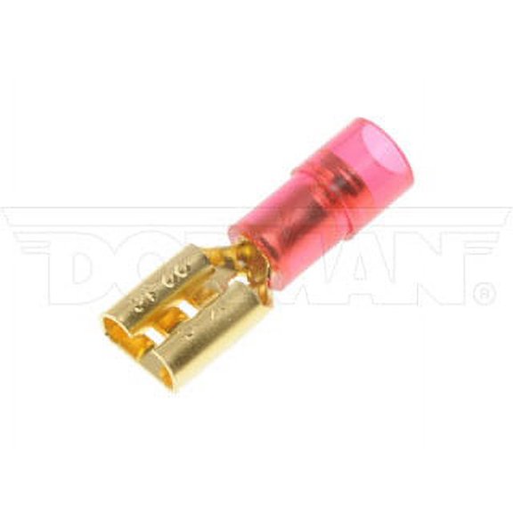 Dorman 84537 22-18 Gauge Female Audio Disconnect, .250 In, Red