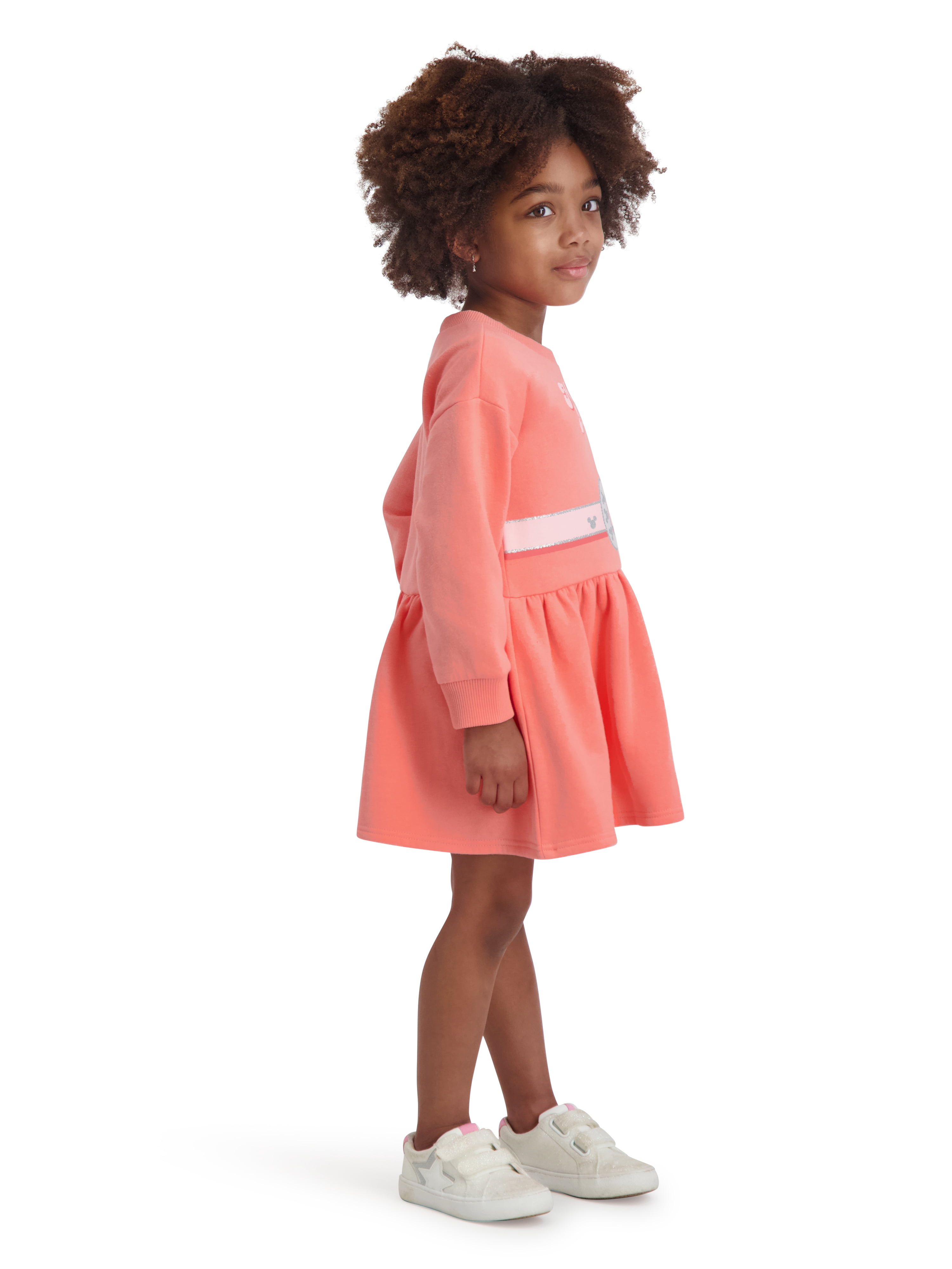 Minnie Mouse Toddler Girls Western Fleece Dress , Sizes 12 Months - 5T