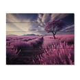 thumbnail image 3 of Designart "France Lavender landscapes Euphony" Floral Print on Natural Pine Wood, 3 of 5