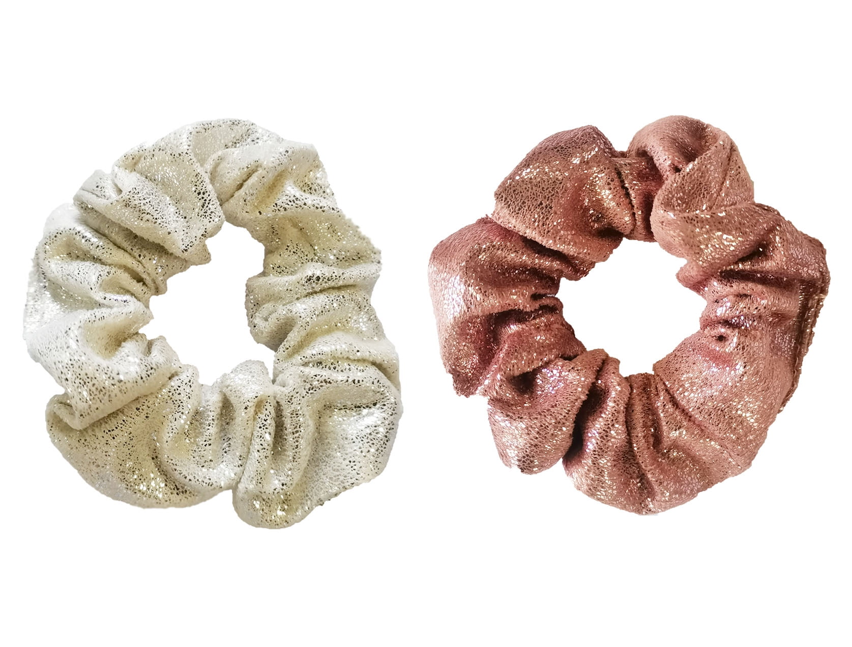 KANPRINCESS 2PCS/SET Elastic Velvet Hair Scrunchies, Ponytail Holder