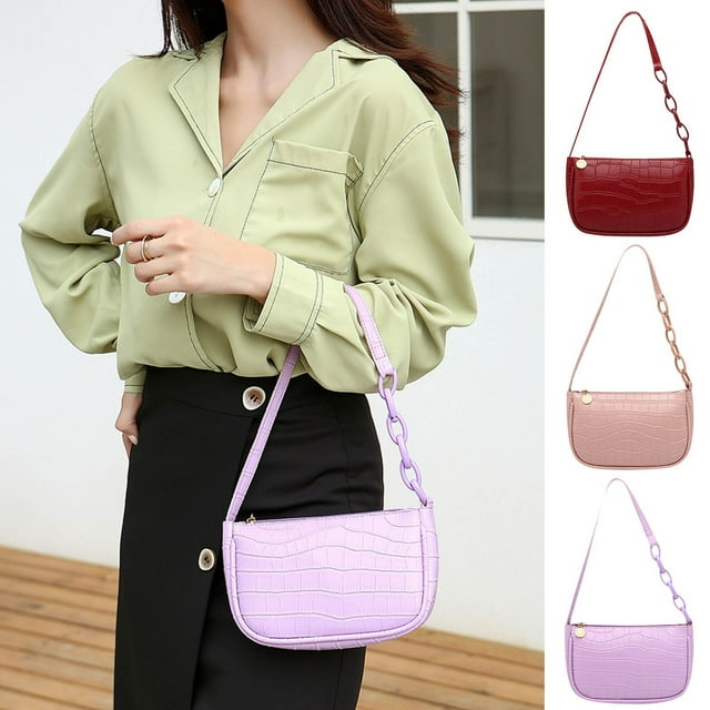 Xihbxyly Bolso de Hombro de Moda para Mujer, Diseño de Correa Ligera, Material Transpirable, Cierre de Cremallera Suave, Uso Multiusos, para Uso Informal, Trabajo, Viajes, Escuela, Tamaño 20 X 13 X 5