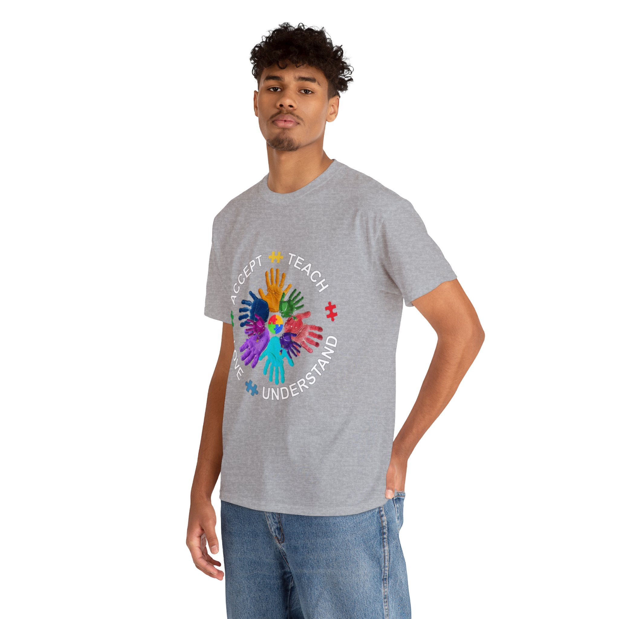 Autism Awareness Shirt, Teach Accept Understand Love Shirt ID-0217-OPMG