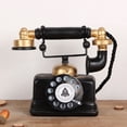 thumbnail image 2 of Teléfonos de marcación rotativa, clásico, antiguo, Retro, fijo, escritorio, teléfono Vintage para el hogar, la oficina y la escuela, 2 of 5