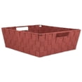 thumbnail image 3 of DII Woven Nylon Trapezoid Storage Bin, Rust, Tray, 3 of 9