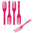 thumbnail image 2 of Magenta Plastic Cake Fork with Knife Edge - 4" x 3/4" - 500 count box, 2 of 11