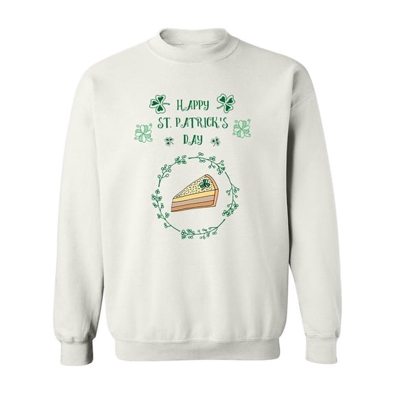 Saint Patricks Day Cake Sweatshirt Men -Image by Shutterstock, Male Small