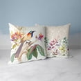 thumbnail image 4 of Bird Throw Pillow in White 16 x 16 with removable cover, 4 of 4