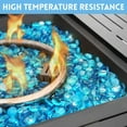 thumbnail image 2 of Uscover 10 Lb Fire Glass Beads for Fire Pit,3/4" Caribbean Blue Luster Fire Pit Glass Rocks for Natural/Propane Gas Fireplace and Landscaping, 2 of 12