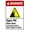 Warning Sign 4, variant on Open Pit Stay Clear Sign 8"x12" - Construction Security Metal for Business Home Outdoor Indoor Road Yard Garage Street Wall