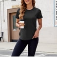 thumbnail image 5 of Womens Summer Shirts Women's Short Sleeve Tops with Collar Womens T Shirts Loose Fit Plain T Shirts Spring Clothes for Women 2026, 5 of 7