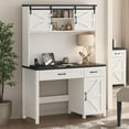 thumbnail image 5 of Vabches Farmhouse 47" Executive Desk with Hutch, Computer Desk with Charging Station, Drawers and Storage Cabinet, Workstation Desk for Home Office, 5 of 8