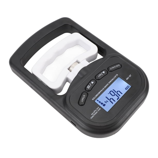 Agrenador de Fuerza de Agarre Con Dinamómetro de Mano, Pantalla LCD Digital de 396 Libras, Diseño Antideslizante Ajustable, Material ABS, Para Abrenamiento Deportivo, Uso en