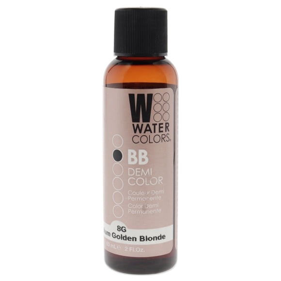 Tinte Semipermanente Para Cabello Tressa Watercolors BB Rubio Dorado Medio 8G 2 oz