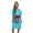 Aqua - Crazy Life, variant on Just Love Short Sleeve Nightgown Sleep Dress for Women (Grey - Jesus Loves Me, 3X Plus)