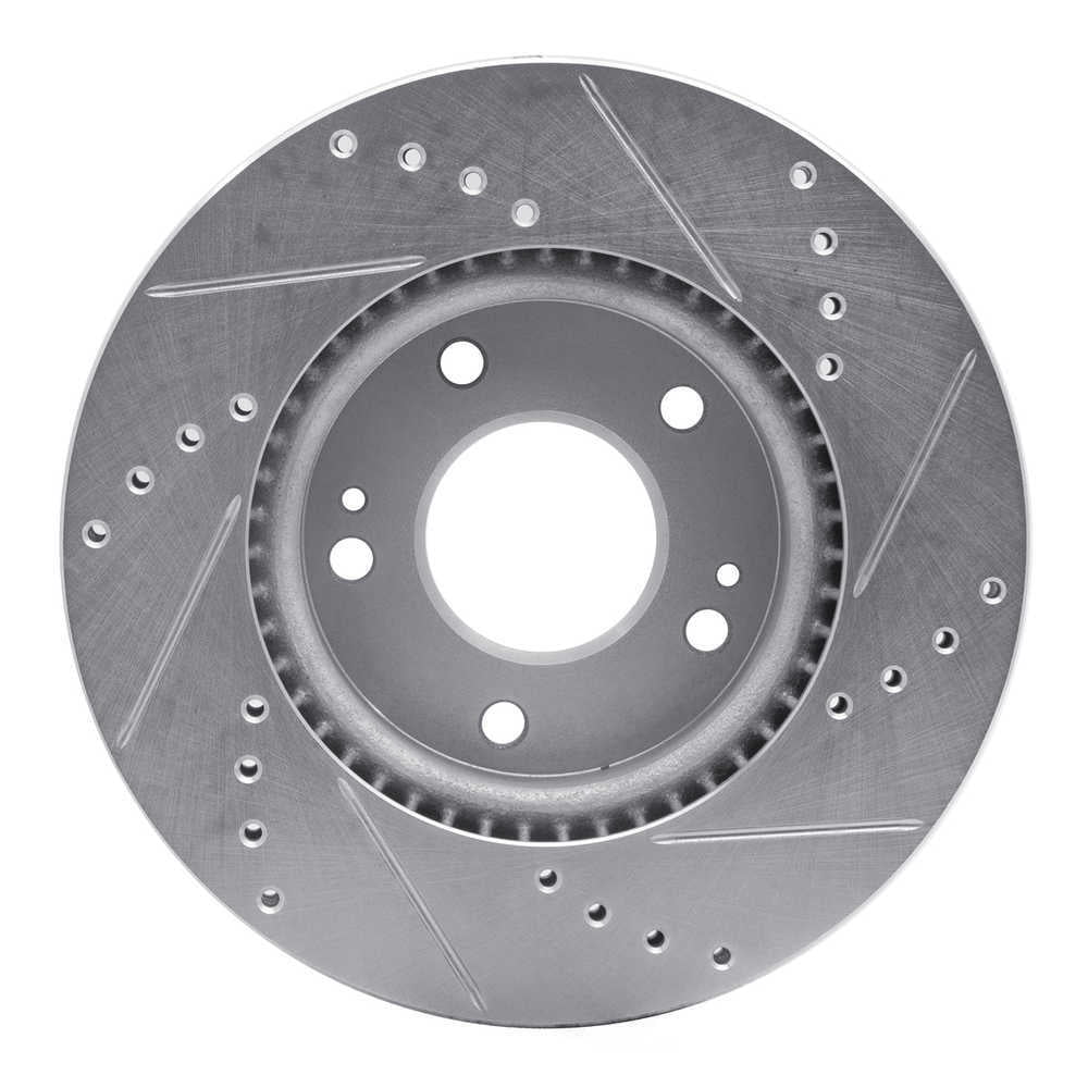 Dynamic Friction Company 631-03055L DFC Brake Rotor - Drilled And Slotted - Silver