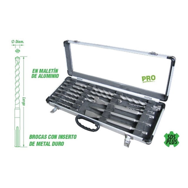 Kit De Brocas Y Cinceles Sds Plus 12 Piezas Gladiator Bp812k Gladiator BP812K