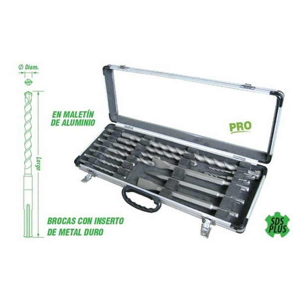 Kit De Brocas Y Cinceles Sds Plus 12 Piezas Gladiator Bp812k Gladiator BP812K