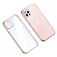 thumbnail image 1 of Elehold Plating Clear Soft Case for iPhone 14 Pro 6.1 inch Ultra Slim with Bumper Shockproof Anti-Yellow Transparent Protective Cover Slim Thin Case,Pink, 1 of 9