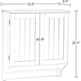thumbnail image 2 of Armoire Murale de Salle de Bain Blanche : Deux Portes, Grand Rangement, 2 of 8