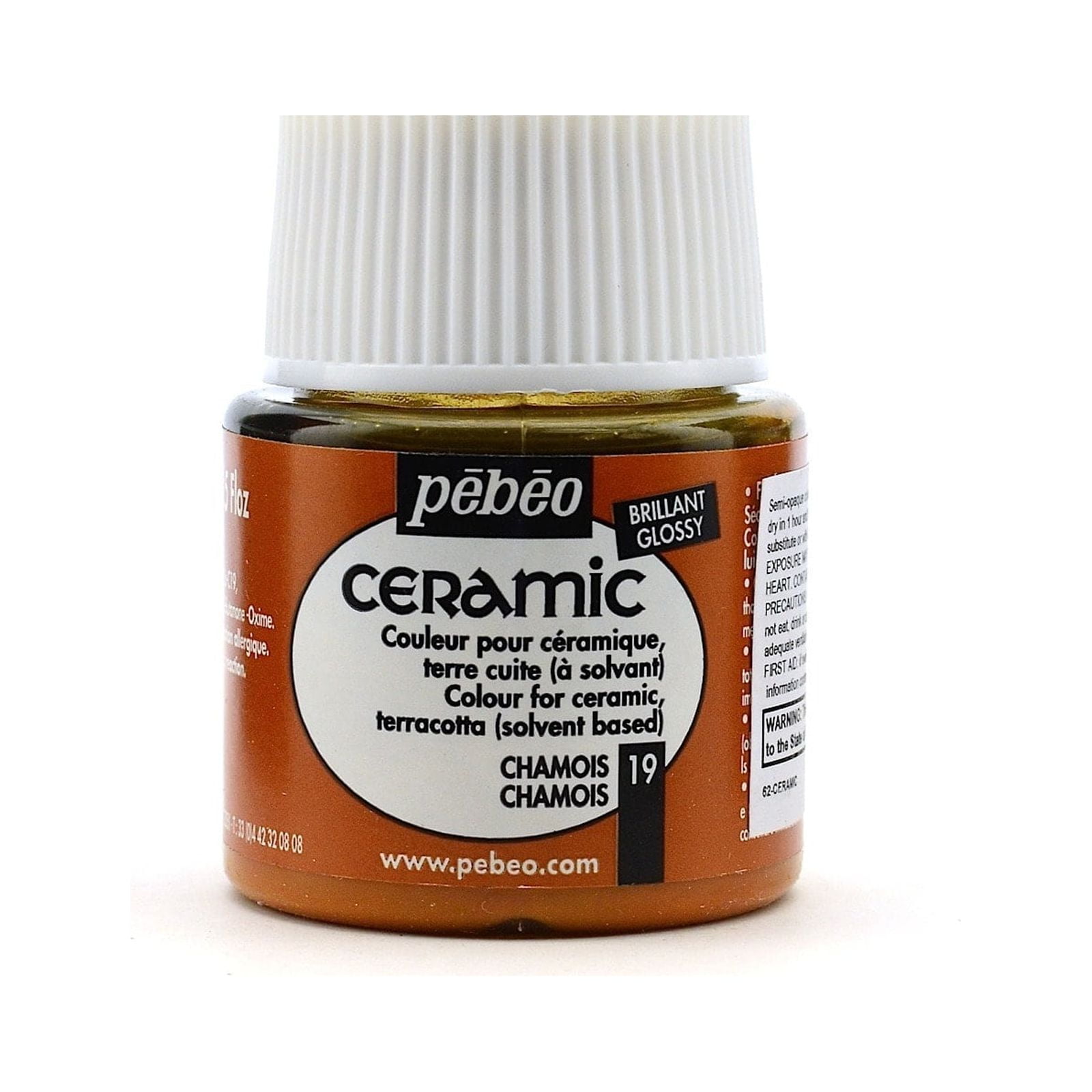 Ceramic Air Dry China Paint garnet red, 45 ml (pack of 3)