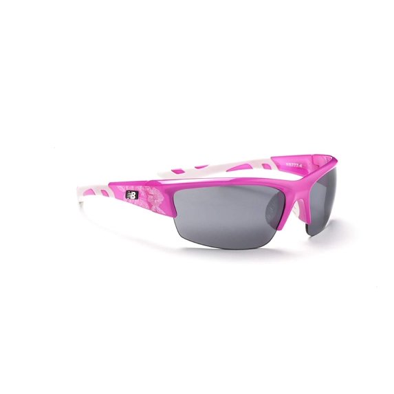 New Balance Sun NB 777-4 Sunglasses, Crystal Pink Floral, Smoke with Silver Flash Mirror