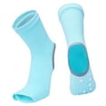 thumbnail image 3 of Yoga Socks Womens Toeless Non Slip Rubber Non Slip Non Slip Grip Heel Barre Dance Socks Green, 3 of 9