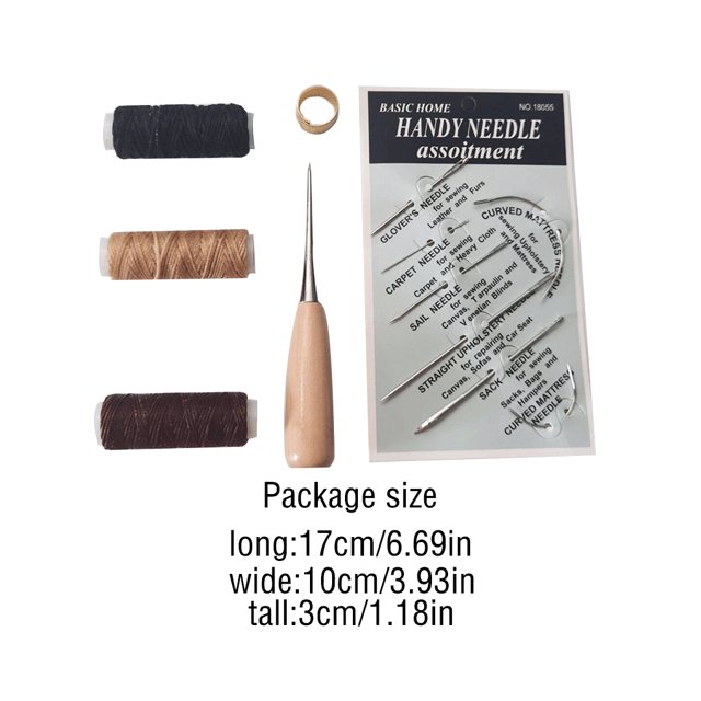Leather Working Tools Sofa Boot Leathercraft Weaver Professional Waxed Thread Kit Upholstery Beginners Professional Quilting Patchwork Fabric Type 3