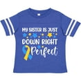 thumbnail image 3 of Inktastic My Sister is Just Down Right Perfect- Down Syndrome Awareness Ribbon Boys or Girls Toddler T-Shirt, 3 of 5