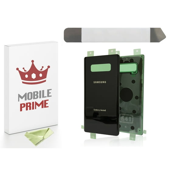 MobilePrime Black Back Cover Complete Professional Repair Kit Compatible with Tools for Samsung Galaxy Note 8