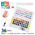 thumbnail image 6 of Pointer Watercolor Paint Set: 36 Vibrant Solid Colors with 2 Water Brush Pens & Travel Case, 6 of 6