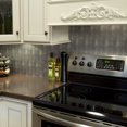 thumbnail image 2 of FASÄDE Rib Decorative Vinyl Backsplash 15 sq ft Kit in Crosshatch Silver, 2 of 6