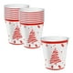 thumbnail image 2 of Vasos de Papel Desechables con Diseño Festivo de Árbol de Navidad Rojo - Vasos Duraderos para Todo Tipo de Bebidas y Uso Diario (16 Unidades), 2 of 6