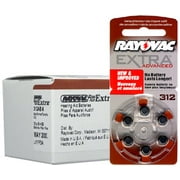 Rayovac 312AE Hearing Aid Batteries 10 Wheels 6 Per Wheel