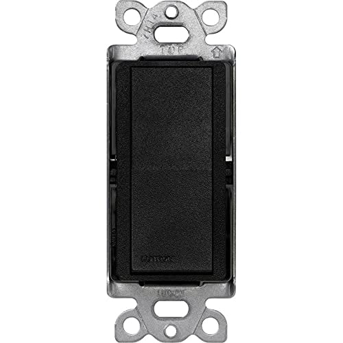 Lutron Claro On/Off Switch, 15-Amp, Single-Pole, SC-1PS-MN, Midnight